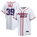 Edwin Díaz Puerto Rico Baseball 2026 World Baseball Classic Home Stadium Jersey - White