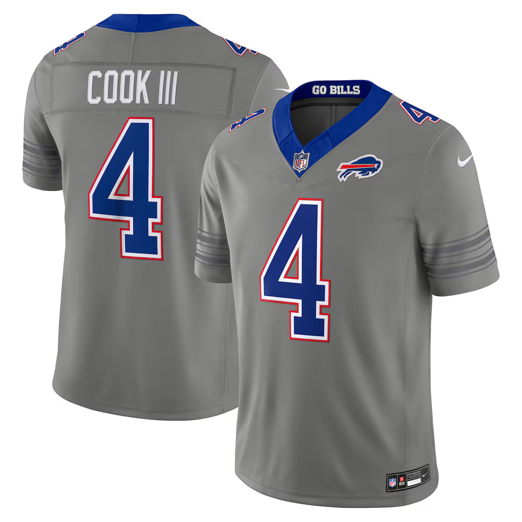 James Cook III Buffalo Bills Nickel City Jersey - Gray