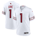 Jeremiyah Love Arizona Cardinals 2026 NFL Draft First Round Pick No. 3 Jersey - White