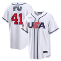 Joe Ryan USA Baseball 2026 World Baseball Classic Home Stadium Jersey - White