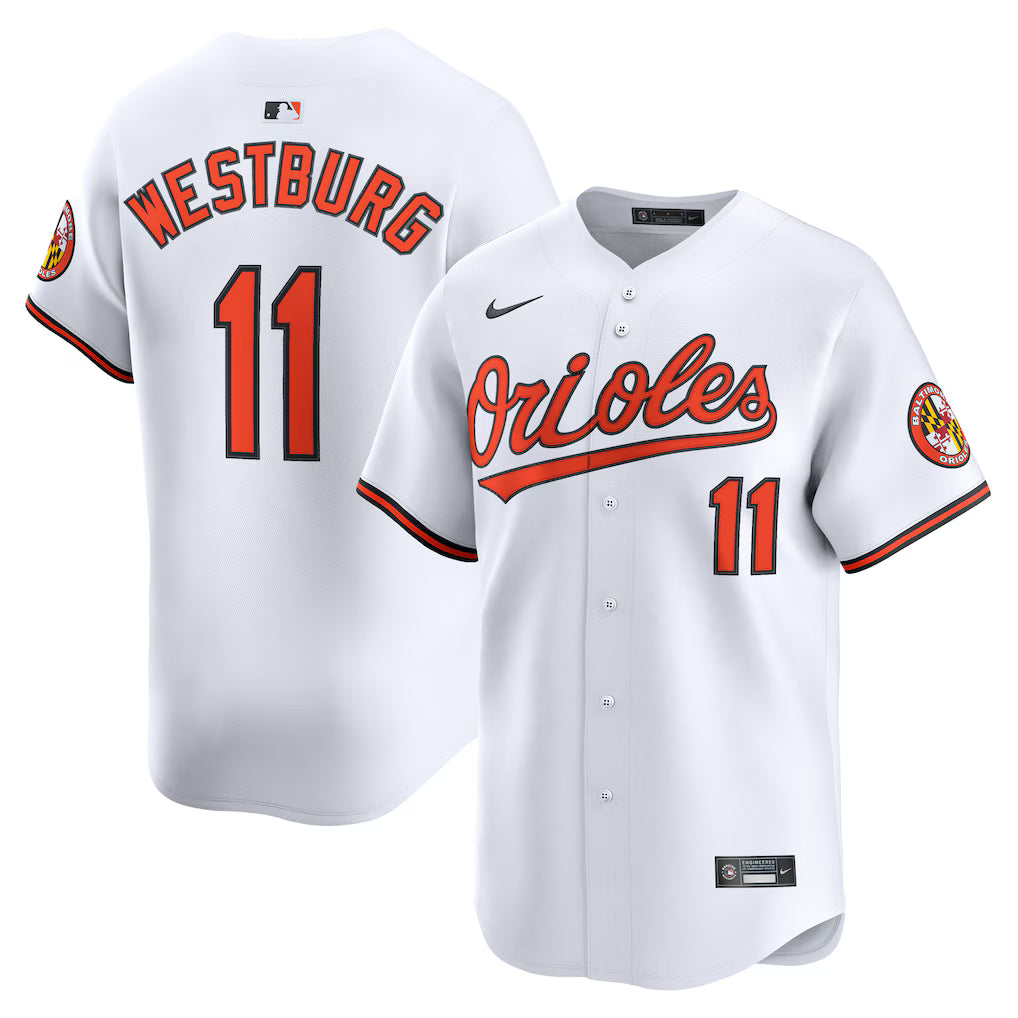 Jordan Westburg Baltimore Orioles Home Jersey - White