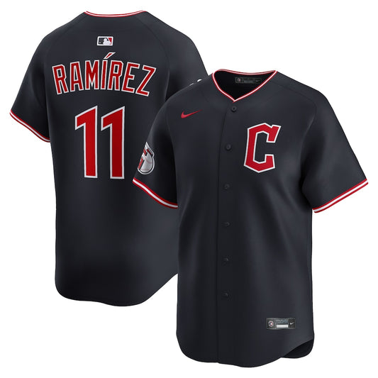 José Ramírez Cleveland Guardians Alternate Jersey - Navy