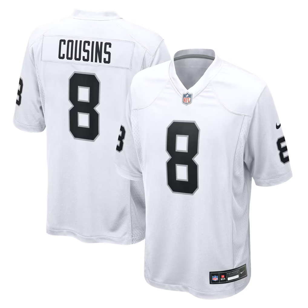 Kirk Cousins Las Vegas Raiders Jersey - White