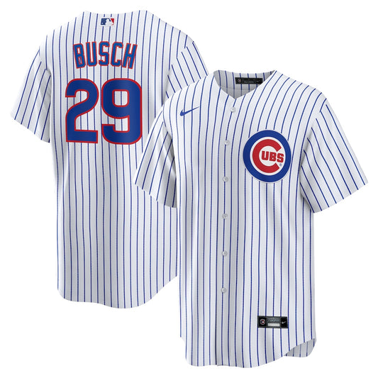Michael Busch Chicago Cubs Home Jersey - White