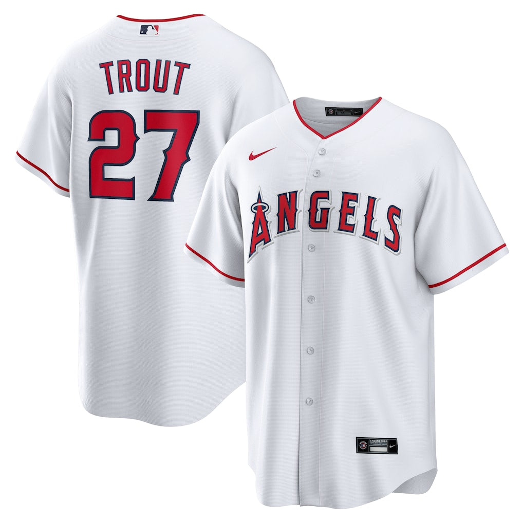 Mike Trout Los Angeles Angels Home Player Jersey - White