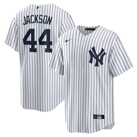 Reggie Jackson New York Yankees Home Retired Player Jersey - White