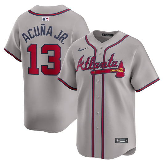 Ronald Acuna Jr. Atlanta Braves Away Limited Player Jersey - Gray