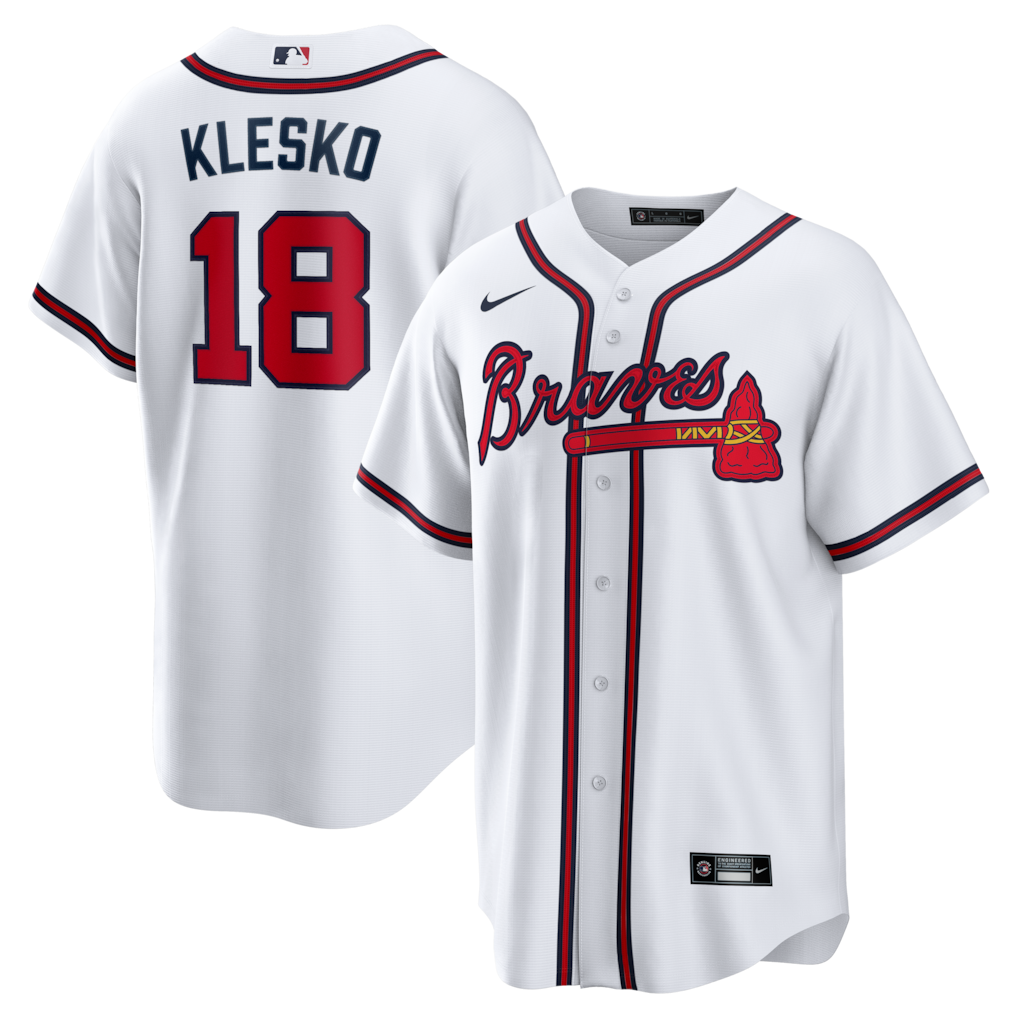 Ryan Klesko Atlanta Braves Home Retired Player Jersey - White