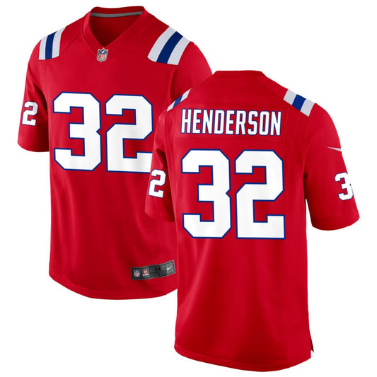 TreVeyon Henderson New England Patriots Jersey - Red