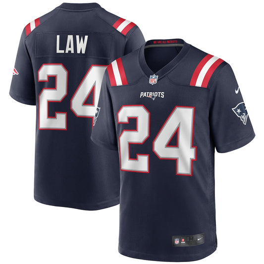 Ty Law New England Patriots Retired Player Jersey - Navy