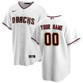 Custom Arizona Diamondbacks Home Jersey – White