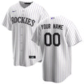 Custom Colorado Rockies Home Jersey - White