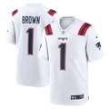 AJ Brown New England Patriots Jersey - White