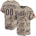 Custom San Diego Padres USMC Jersey - Camo