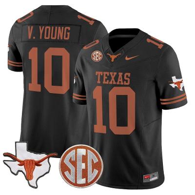 Vince Young Texas Longhorns Jersey - Black