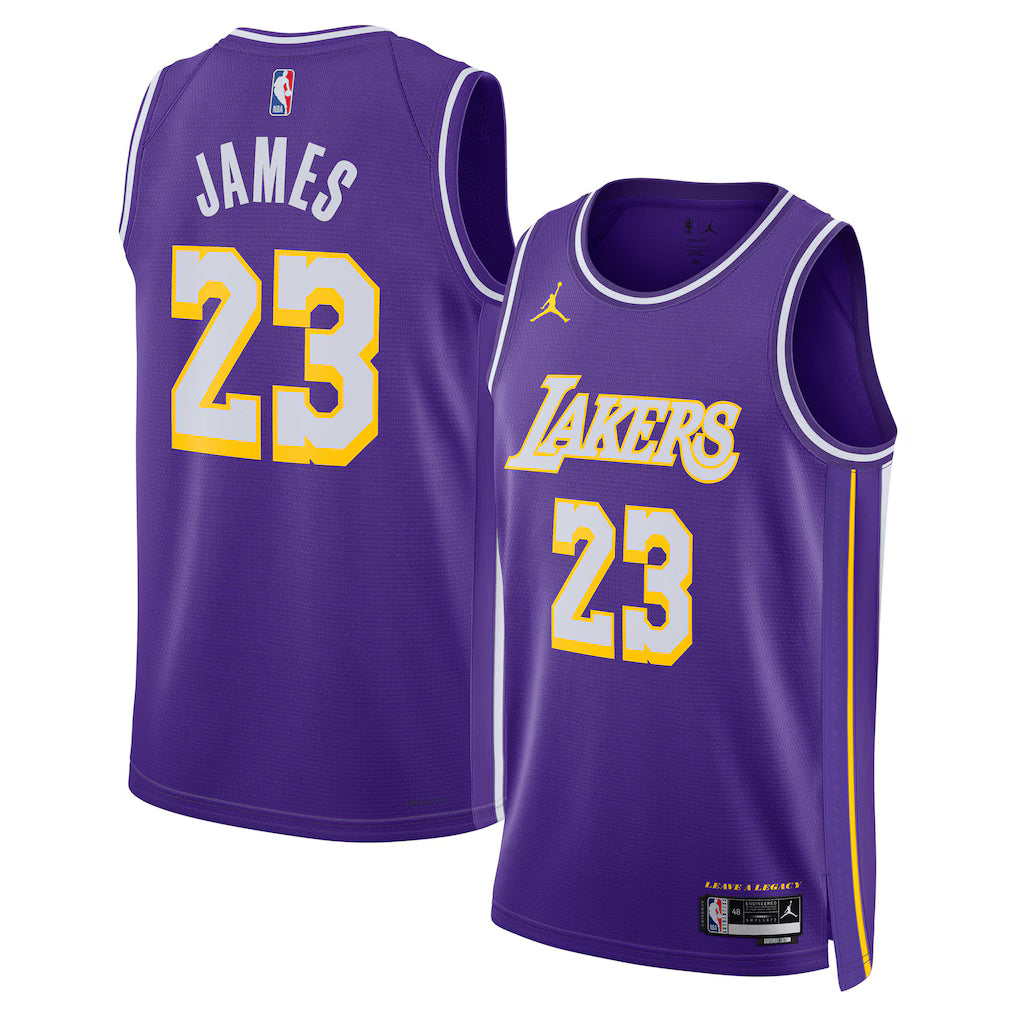 LeBron James Los Angeles Lakers Unisex Swingman Jersey - Statement Edition - Purple