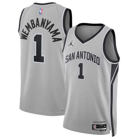 Victor Wembanyama San Antonio Spurs Unisex Swingman Jersey - Statement Edition - Silver
