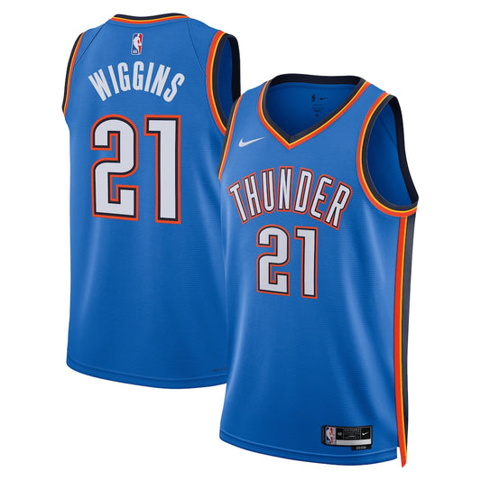 Aaron Wiggins Oklahoma City Thunder Unisex Swingman Player Jersey - Icon Edition - Blue