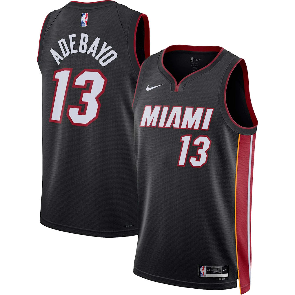 Bam Adebayo Miami Heat Unisex Swingman Jersey - Icon Edition - Black