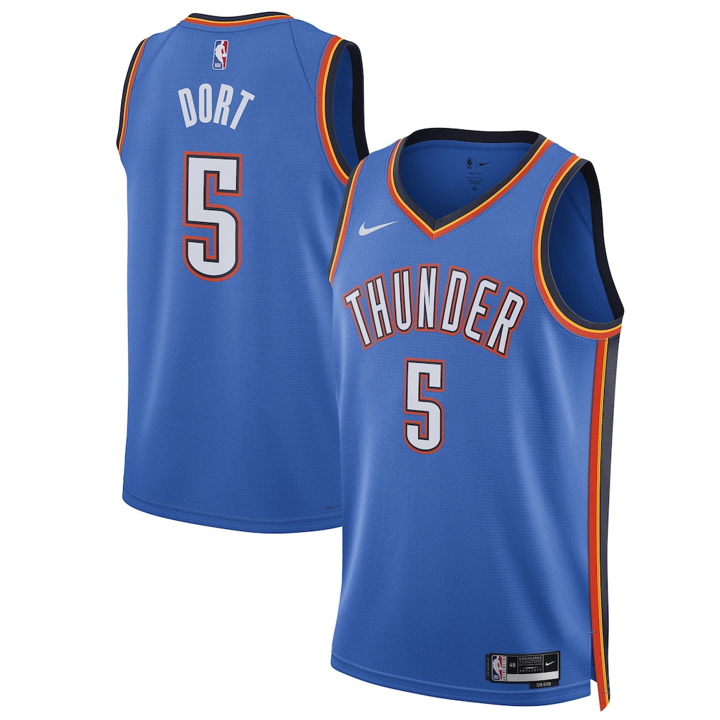 Luguentz Dort Oklahoma City Thunder Unisex Swingman Player Jersey - Icon Edition - Blue