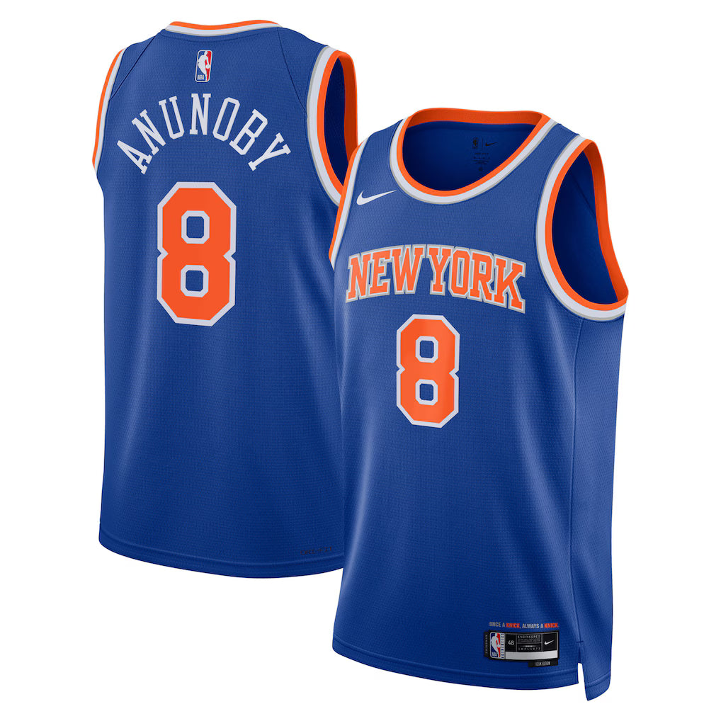OG Anunoby New York Knicks Unisex Swingman Jersey - Icon Edition - Blue