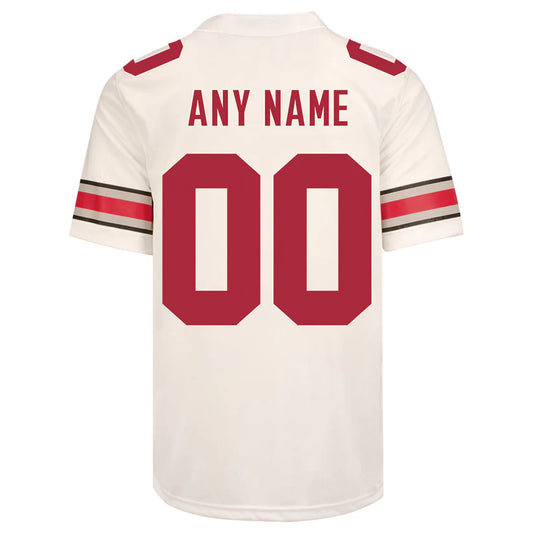 Custom Ohio States Buckeyes Jersey - White